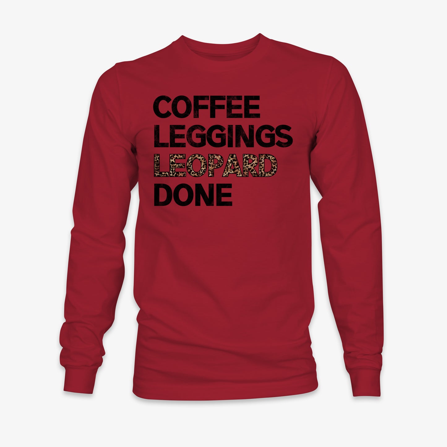 Coffee, Leggings, Leopard, Done